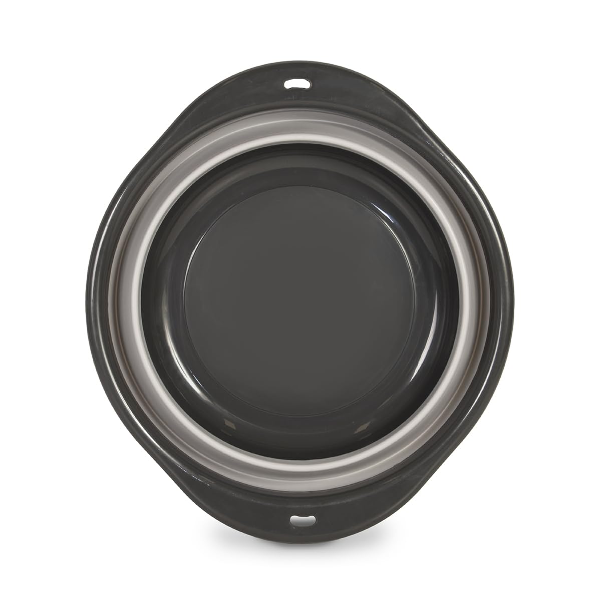 Glad - Tazón grande plegable para mezclar, 5,5 l, contenedor plegable de plástico y goma con asas para hornear, suministros de cocina aptos para lavaplatos y RV Essentials gris
