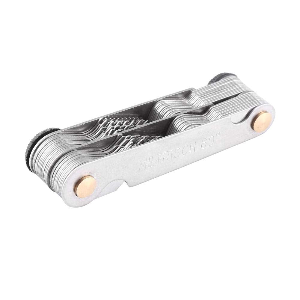 Medidor de Paso de Rosca de Acero Inoxidable 52 Piezas 60 y 55 Grados