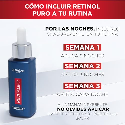 L'Oréal Paris Kit: 2Pack Sérum de Noche Revitalift Retinol Puro, 30ml