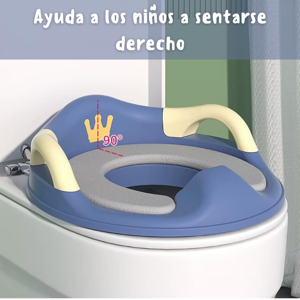 Dear Mia Little Liz | Asiento Entrenador Ajustable Portátil para Inodoro para Niños y Niñas | Reductor Baño Infantil (Rosa)