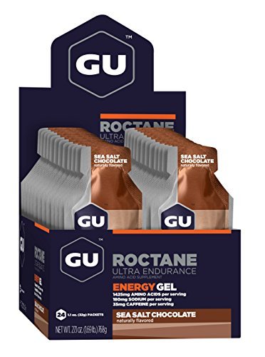 GU Roctane Ultra Endurance Energy Gel, Sea Salt Chocolate, 24-Count by GU Energy Labs