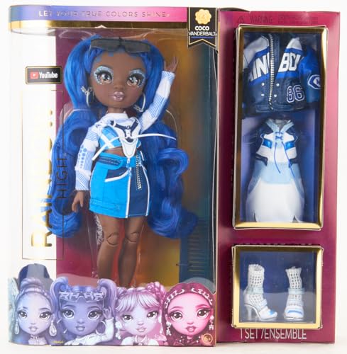 Muñeca de Moda Rainbow High Coco VANDERBALT Azul Cobalto Coleccionable para Niños