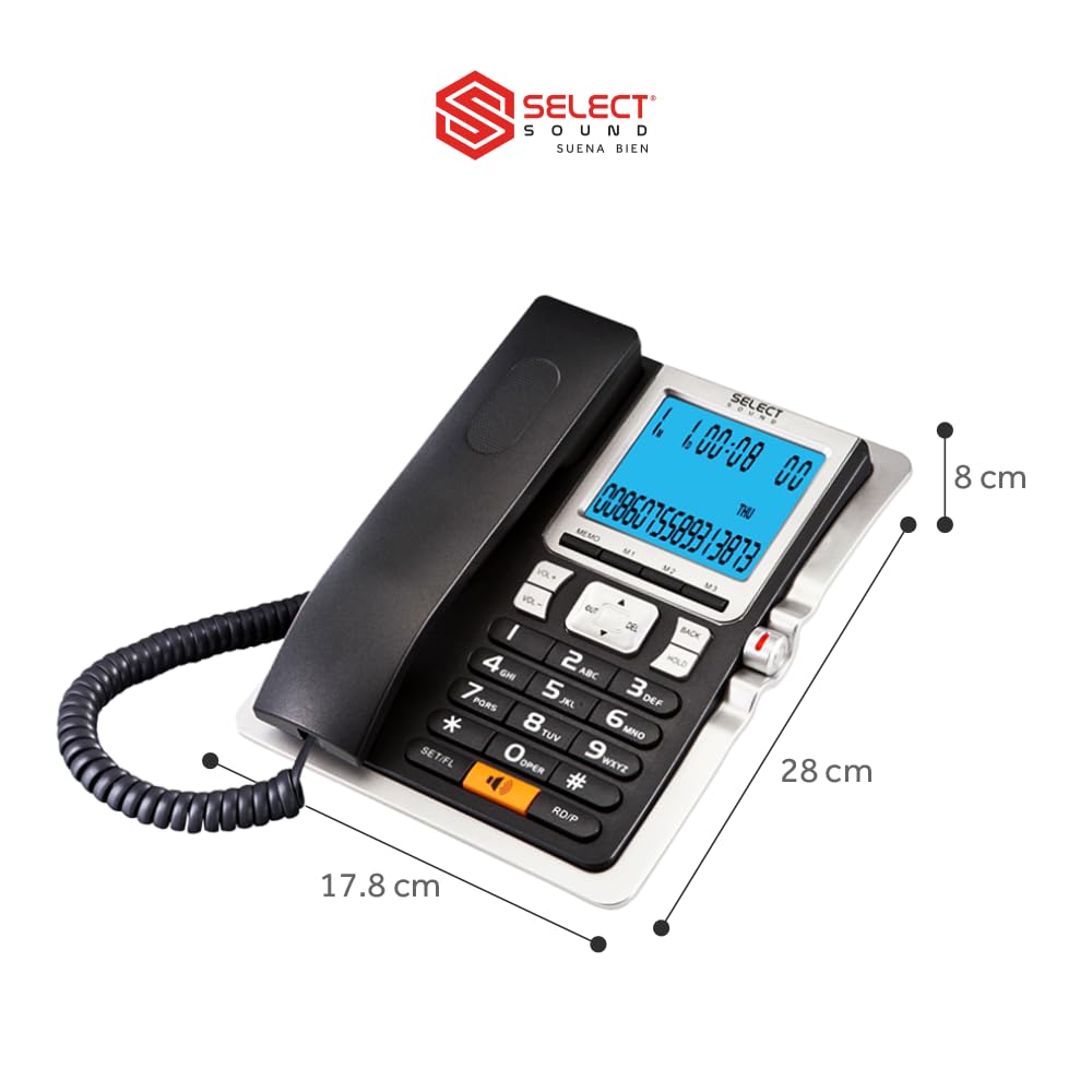 Select Sound Telefono de casa alambrico Bloqueador Llamadas teléfono Fijo