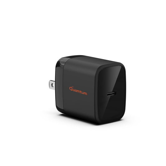 Cargador USB C QUAMTUM PERSONAL AUDIO Blanco Carga Rápida 35W para Galaxy S24/S23/S22, iPhone 16/15/14/13 Pro MAX, MacBook Air, iPad Pro