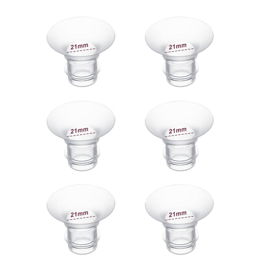 Insertos de Brida Momcozy Blanco Compatibles con Sacaleches Portátil 21mm 6 Piezas