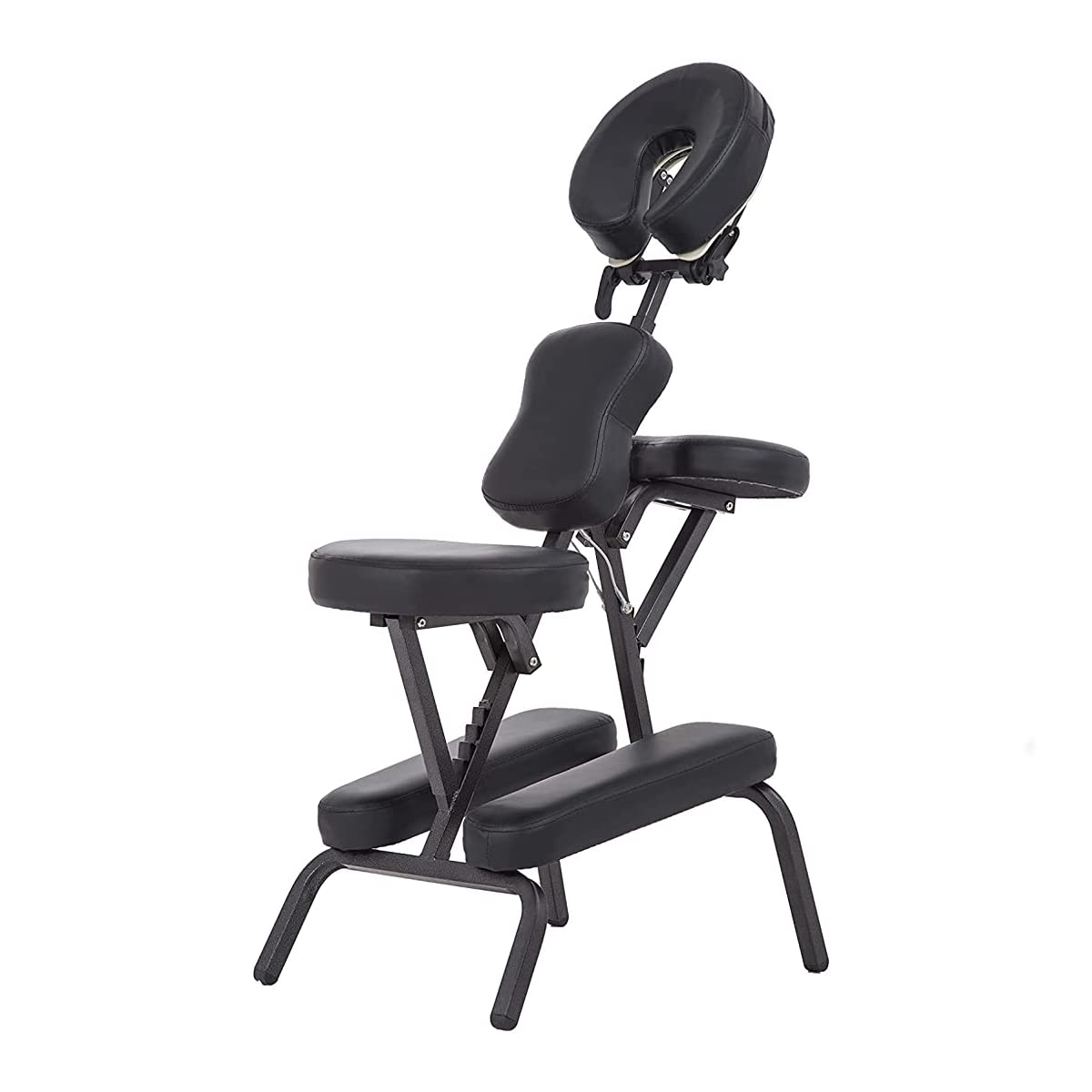 Silla de Masaje VANLIG Negro Shiatsu SPA Plegable y Ajustable para Relajación Antiestrés