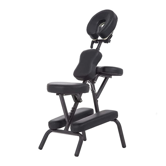 Silla de Masaje VANLIG Negro Shiatsu SPA Plegable y Ajustable para Relajación Antiestrés