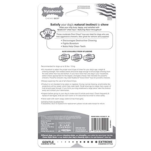 Juguetes para Masticar Moderado Nylabone Pollo Wolf Combo Dental para Perro