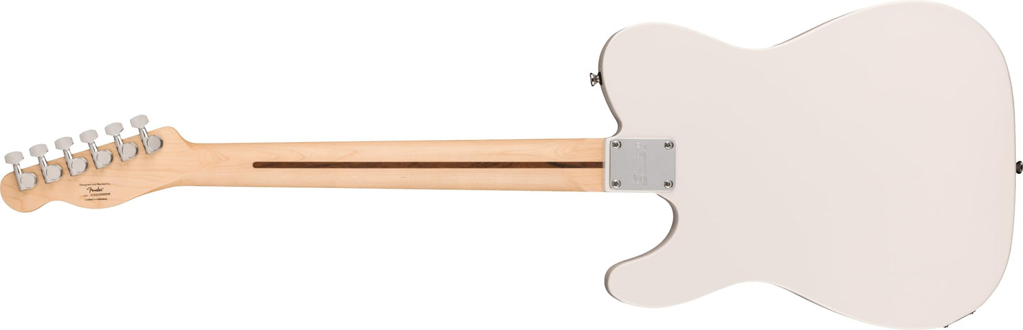 Squire Sonic Esquire Guitarra eléctrica, blanco ártico, diapasón de arce
