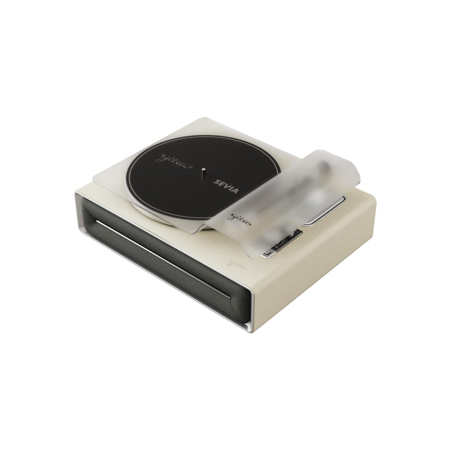 syitren SEVIA - Tocadiscos clásico para discos de vinilo con altavoces incorporados Bluetooth retro fonógrafo