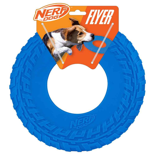 Frisbee Nerf Dog Azul Flotante y Duradero para Perros Razas Medias/Grandes