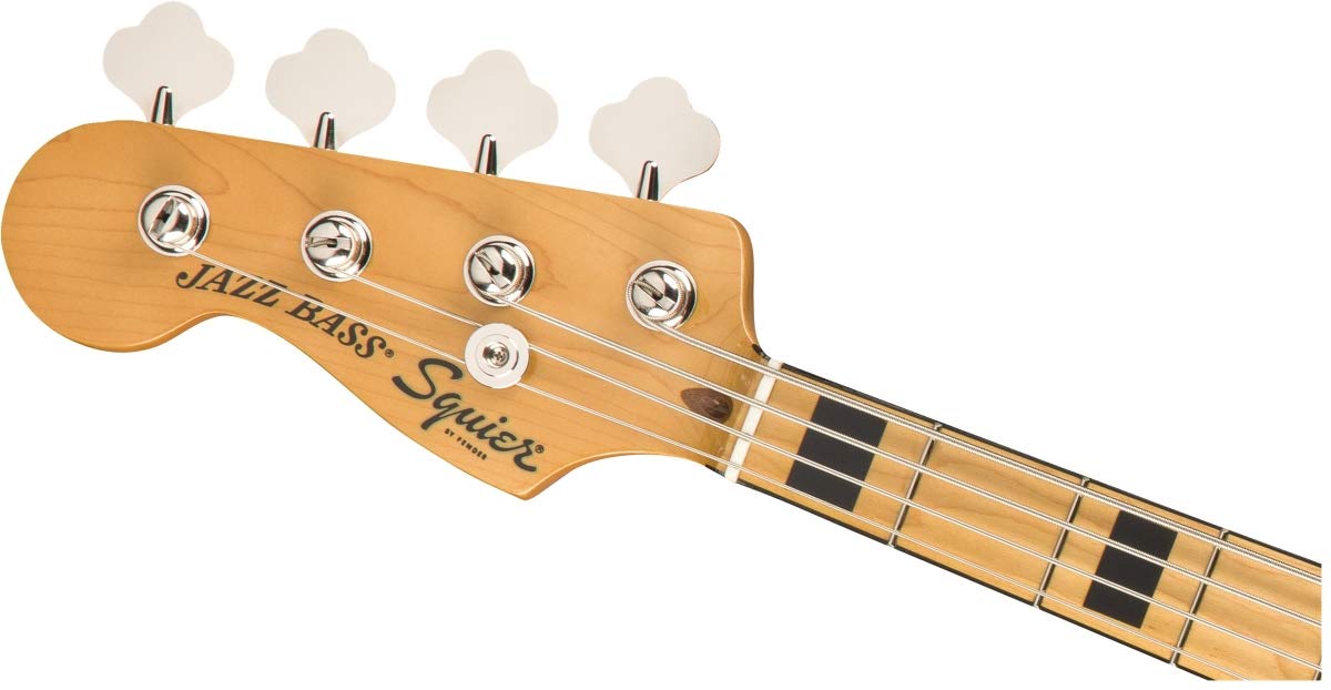 Fender - Squier Classic Vibe 70s Jazz Bass, negro, zurdo, diapasón de arce