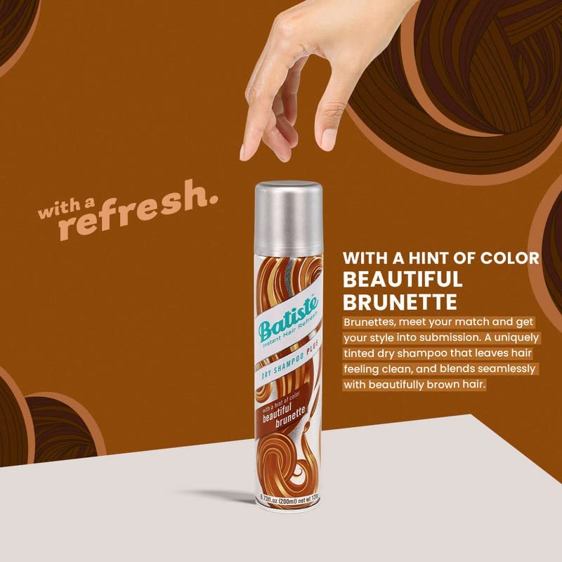 Batiste Dry Shampoo, Beautiful Brunette, 6.73 Ounce