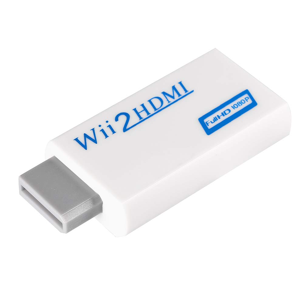 Ciglow para Wii a convertidor hdmi para Wii a HDMI 720P/1080P Salida de Audio y Video de 3.5 mm para Todos los Modos de visualización de Wii