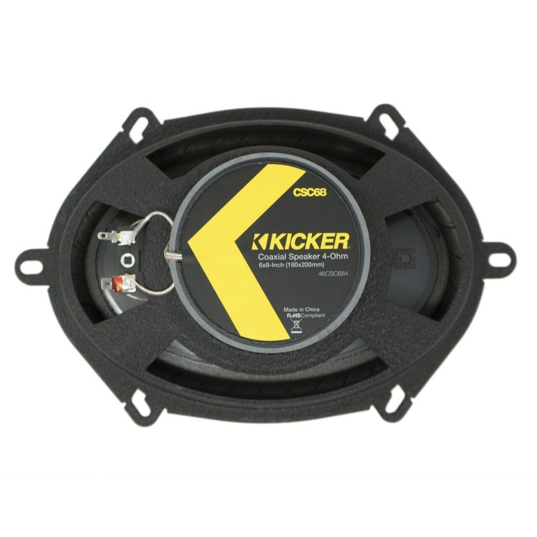 Kicker 46CSC684 Car Audio 6x8 5x7 Coaxial Full Range Stereo Speakers CSC68