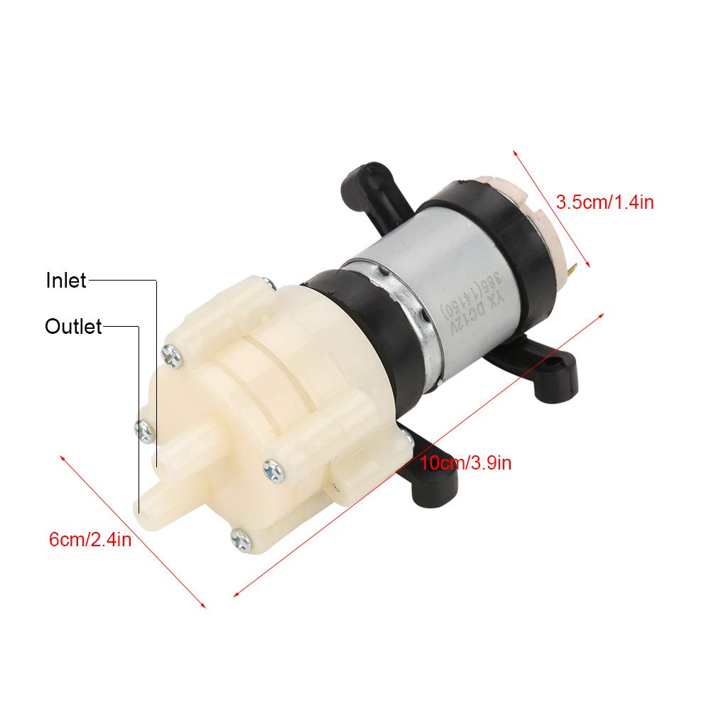 Bomba de Agua Dulce de 12 V CC, Mini Bomba de Succión de Agua de Diámetro Eléctrica para Máquina de Té, Refrigeración y Tanque de Peces