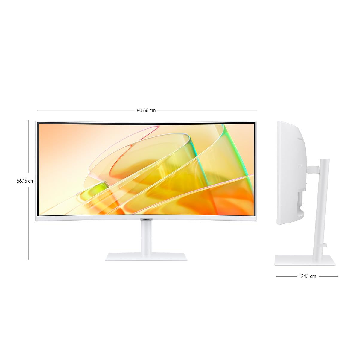 Monitor Samsung 34 Pulgadas Thunderbolt Curvo Alta Resolución Blanco