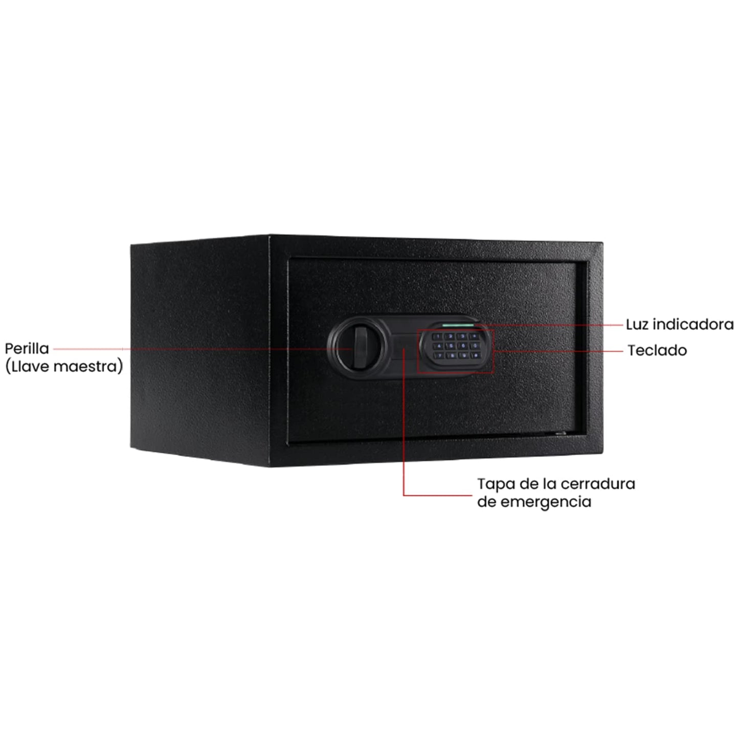 Kishnell | Caja Fuerte Laptop Apertura Electronica Con Luz Glock 23EIS