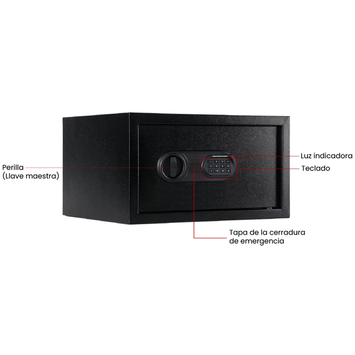 Kishnell | Caja Fuerte Laptop Apertura Electronica Con Luz Glock 23EIS