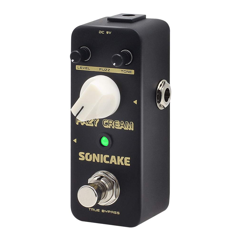 SONICAKE Fazy - Pedal de efecto de guitarra con efecto de fuzz, color crema