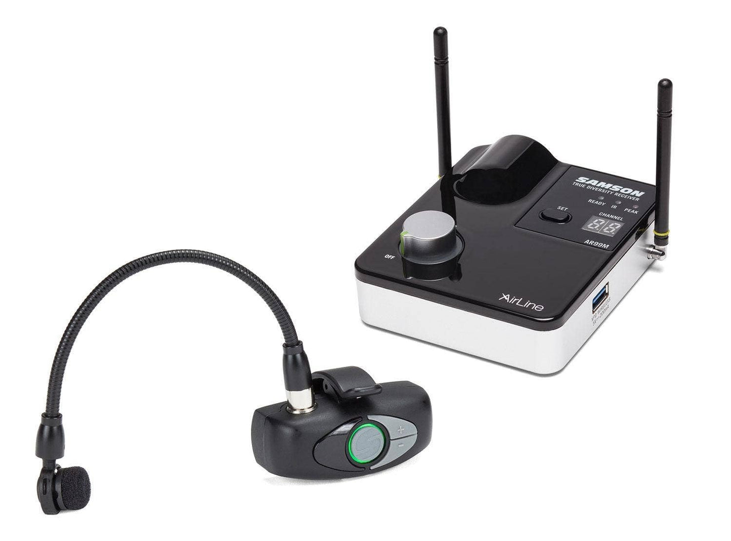 Sistema Inalámbrico UHF para Instrumentos de Viento Samson AWXm con Micro Transmisor