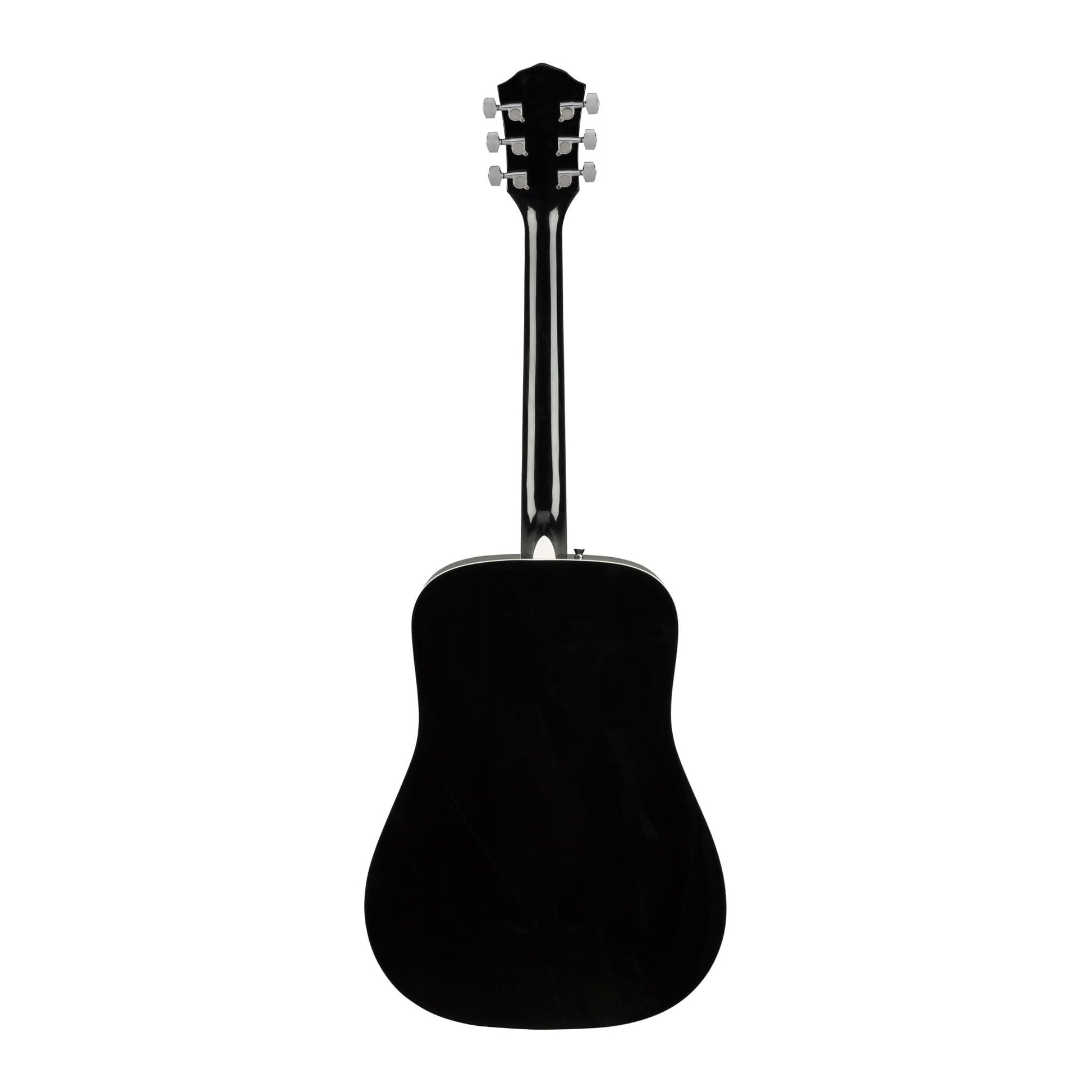Fender FA-125 Dreadnought Guitarra acústica, con 2 años de garantía, negro, con bolsa de concierto