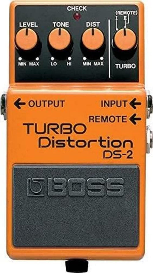 BOSS DS-2 Turbo Pedal de distorsión con mando a distancia Jack
