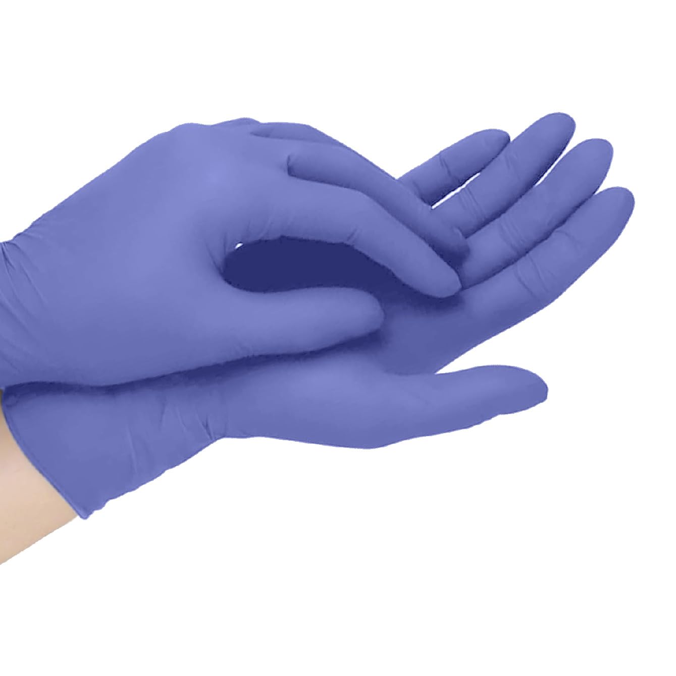 Best Trading 200 Guantes de Nitrilo Color Azul Ártico: Libres de Látex, Ajuste Perfecto sin Polvo, Guantes Premium con Tecnología Touchscreen. Comodidad, Seguridad y Funcionalidad (Mediano)