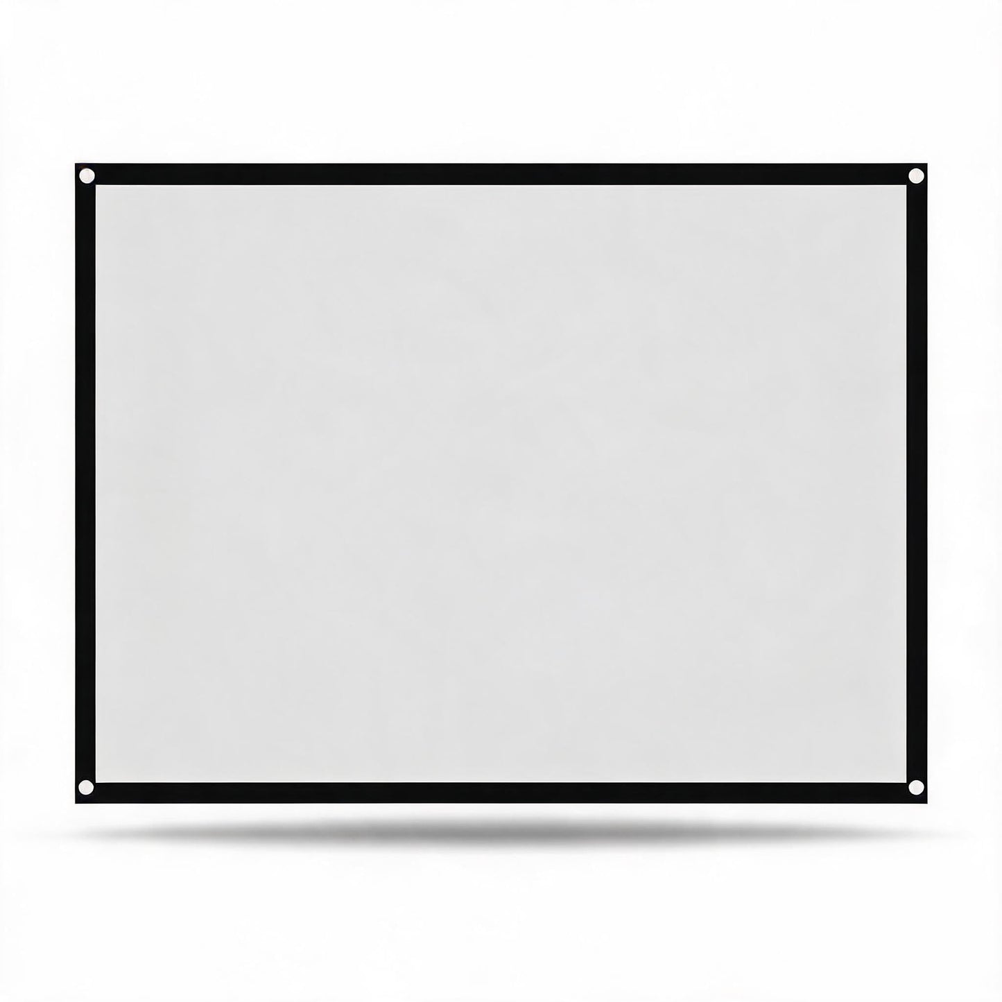 Zopsc Pantalla de portátil Pantalla de proyección de Cortina de de 60-100 Pulgadas portátil Plegable sin Pliegue en 4: 3, para películas(60 Pulgadas)