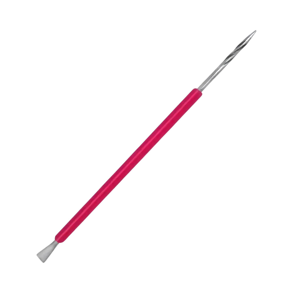 ISIS CUTELARIA - Empujador y palo de acero inoxidable con cubierta de silicona rosa (ISIS017)