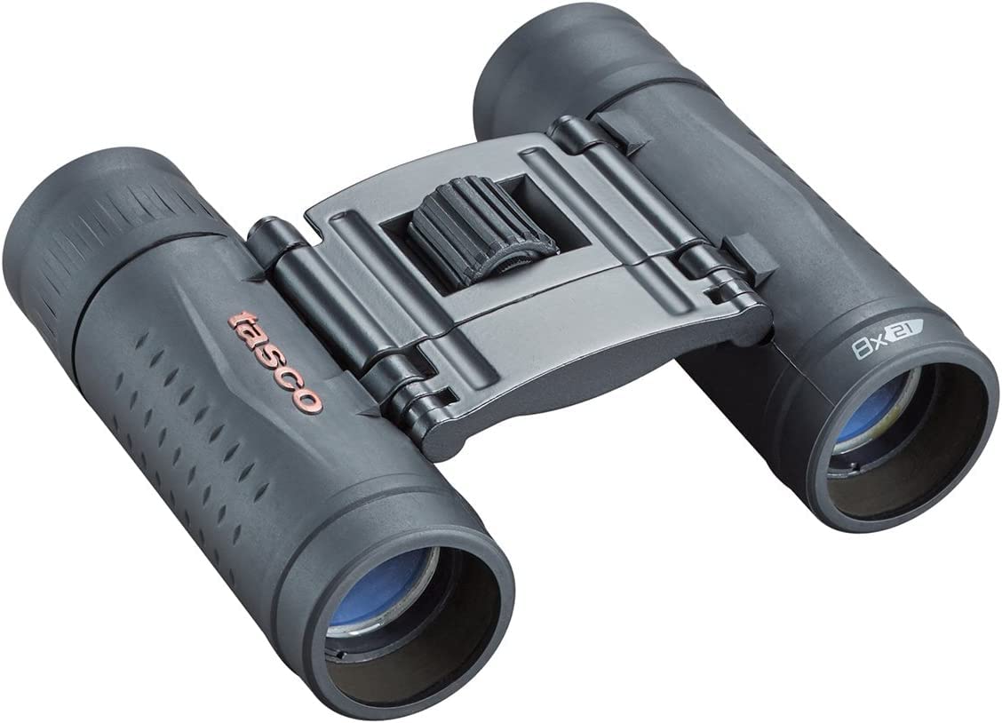 Binoculares Tasco 8x21 mm Essentials para Senderismo y Camping para Adultos y Niños