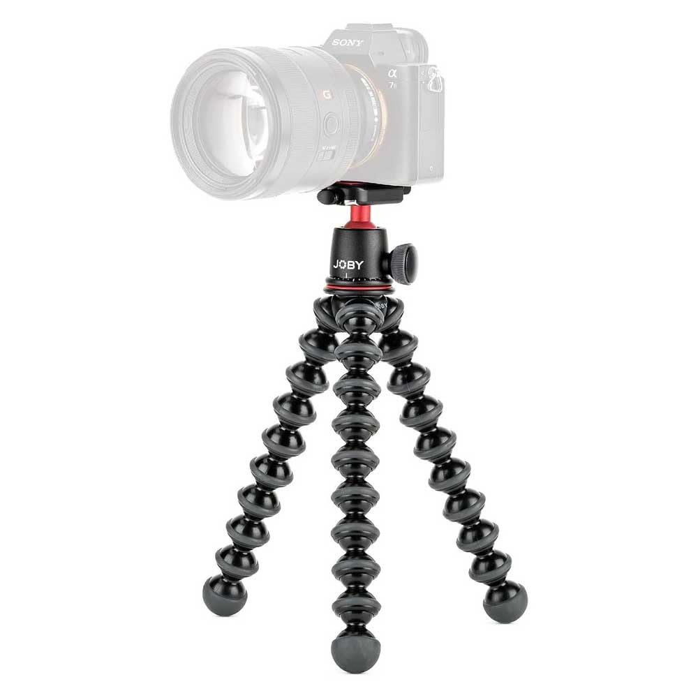 JOBY GorillaPod 3K, trípode compacto 3K soporte y cabeza de bola 3K para cámaras compactas, kit de trípode, trípode de viaje para cámaras, soporta dispositivos de hasta 3 kg, JB91507-BWW, fabricado en