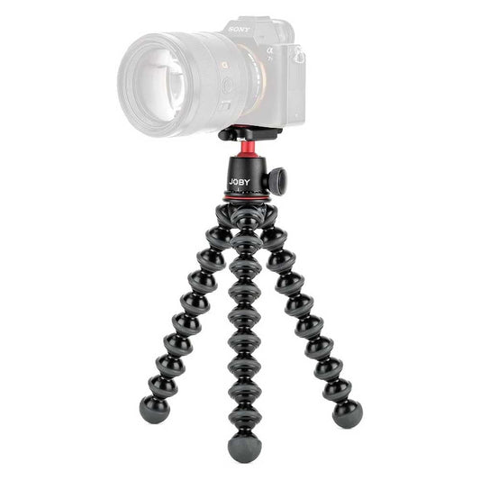 JOBY GorillaPod 3K, trípode compacto 3K soporte y cabeza de bola 3K para cámaras compactas, kit de trípode, trípode de viaje para cámaras, soporta dispositivos de hasta 3 kg, JB91507-BWW, fabricado en