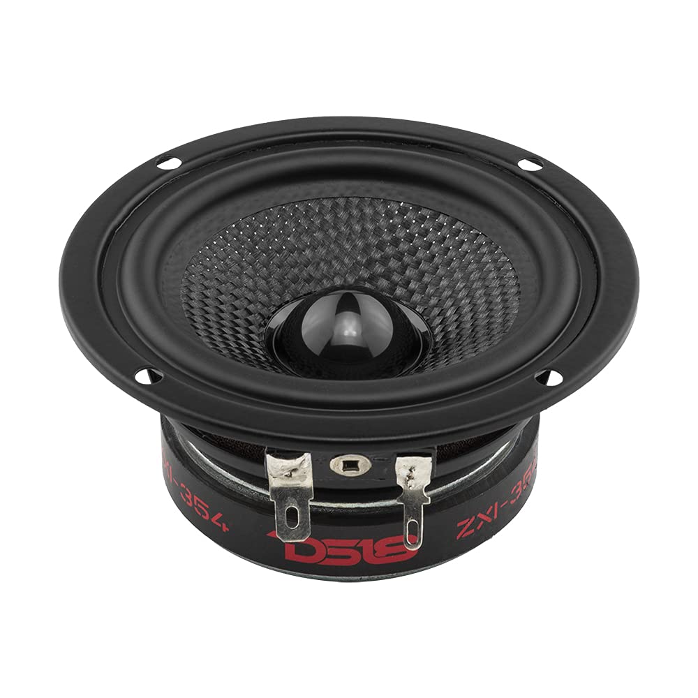 DS18 ZXI-354 - Altavoz de Audio para Coche de Rango Completo de 3.5 Pulgadas con Cono Kevlar de 120 vatios y 4 ohmios - Par de Altavoces 3.5 (2 Altavoces)