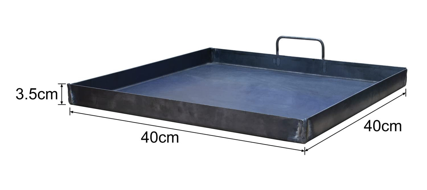 Comal Plancha De Acero Calibre 14 De 40 X 40cm Co-pl40 Javaz