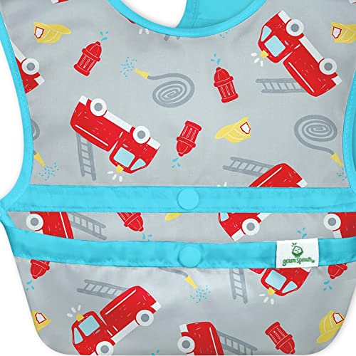 green sprouts Snap and Go baberos fáciles de llevar para bebé y niño (3 unidades) | Protección para comedores desordenados | Bolsillo invertido, fácil de limpiar