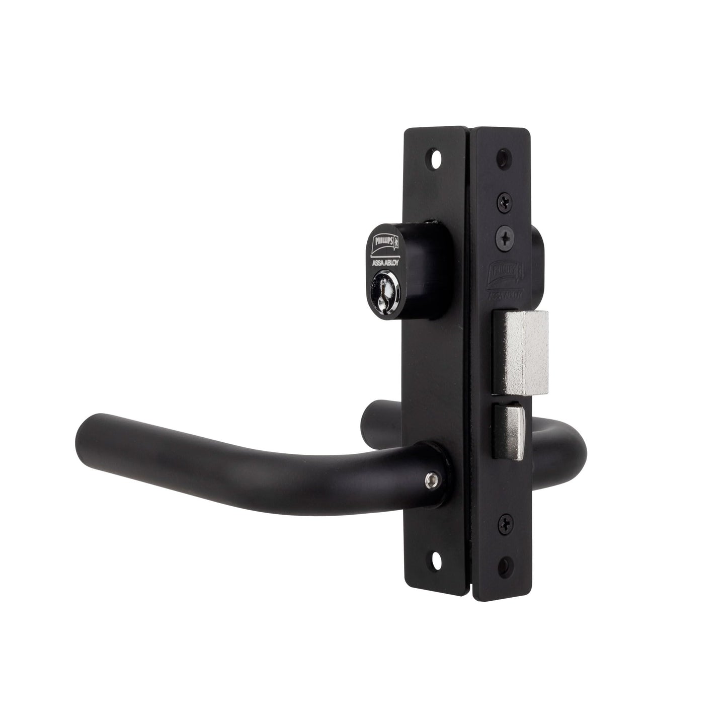 Cerradura Slim Phillips Aluminio Manija Redonda Perfil