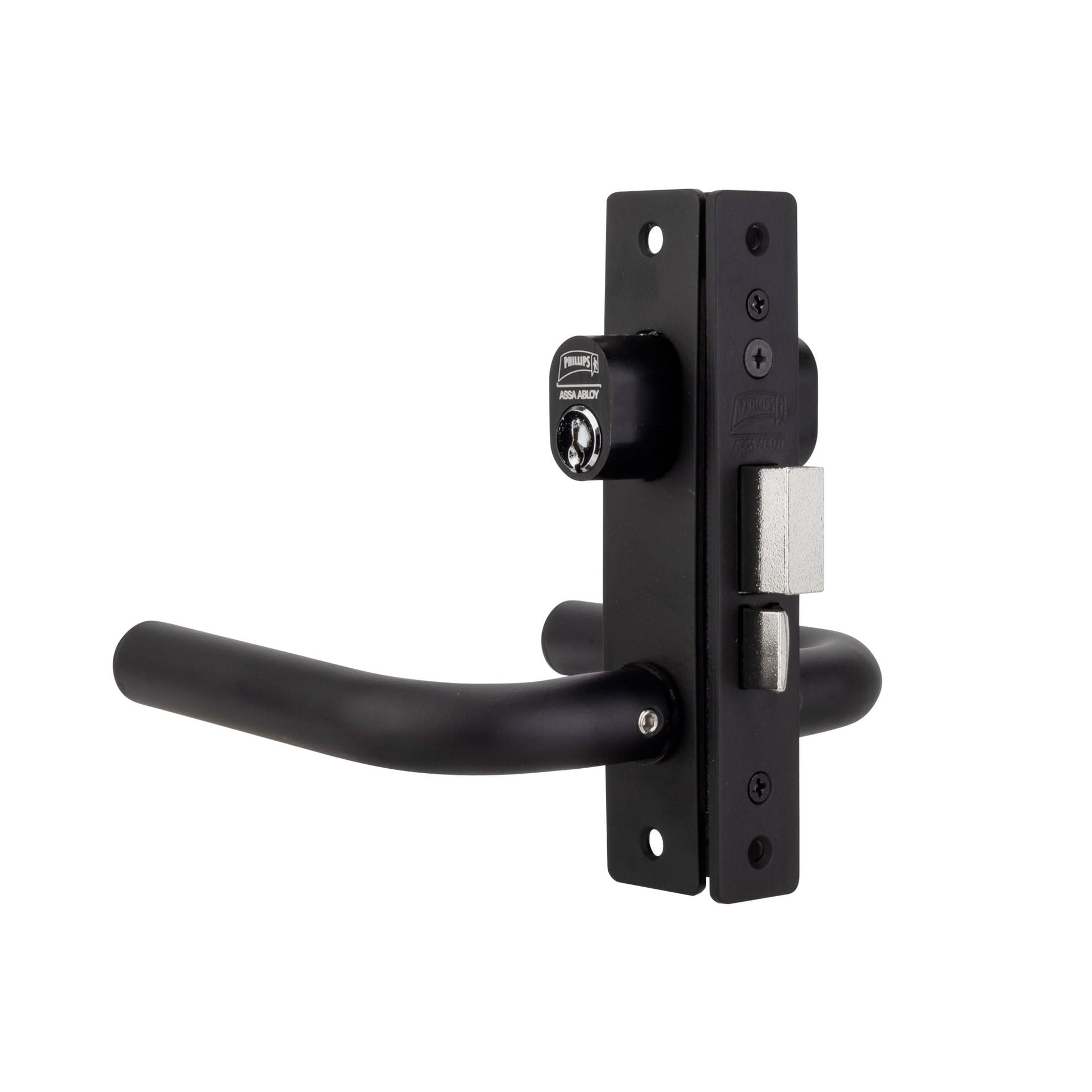 Cerradura Slim Phillips Aluminio Manija Redonda Perfil