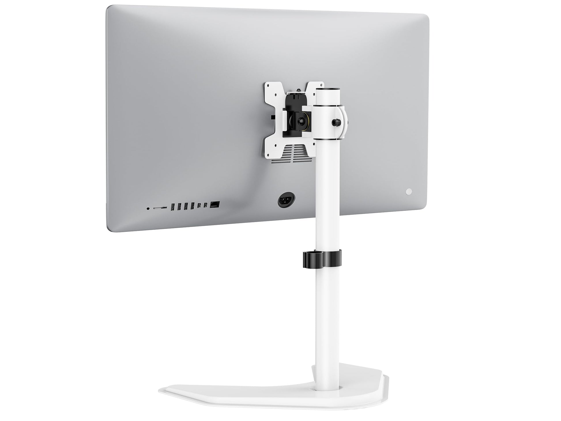 Soporte para Monitor WALI Blanco con Inclinación y Ajuste de Altura