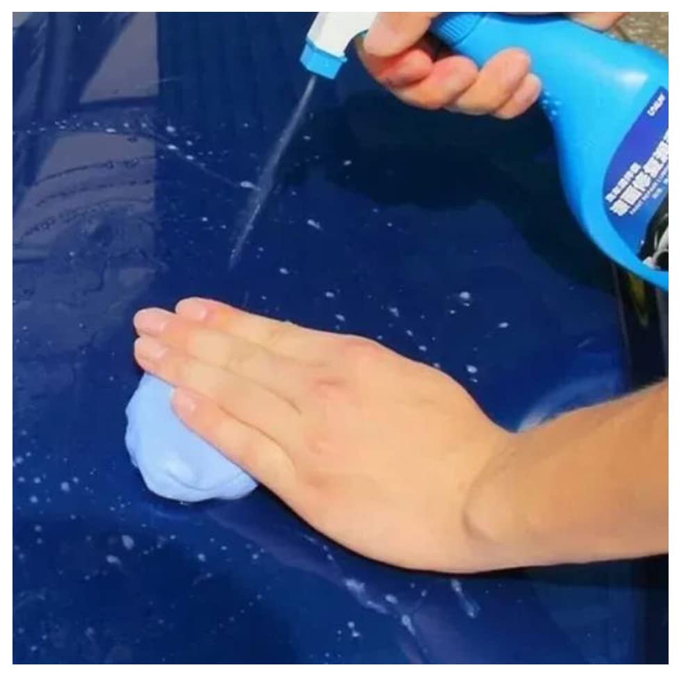 Barra Arcilla Magia Coche Azul Descontaminante para Limpieza de Detalles y Vidrios