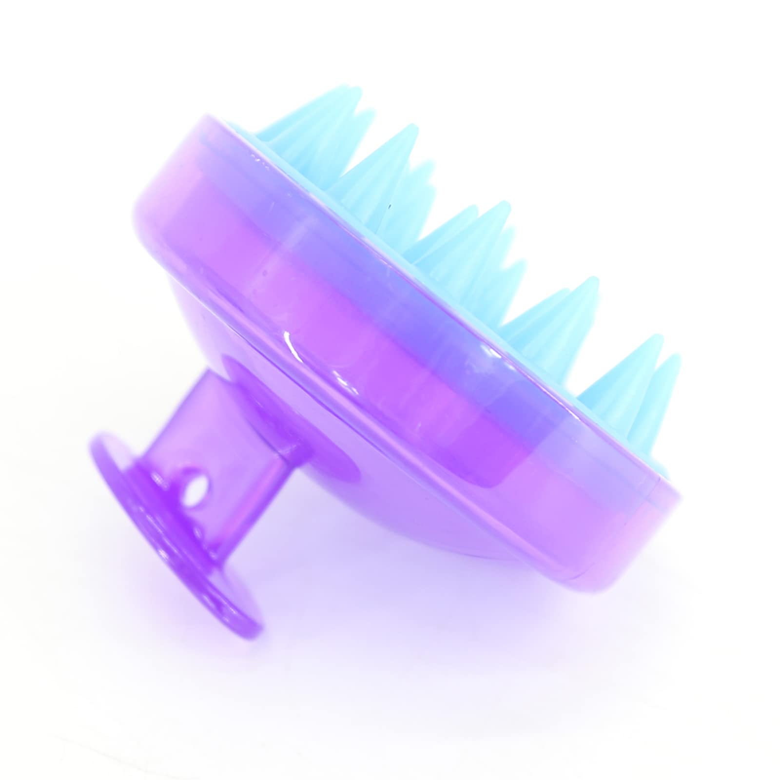 Cepillo Masajeador BTWTRY Morado Silicona Suave para Crecimiento del Cabello para Hombre