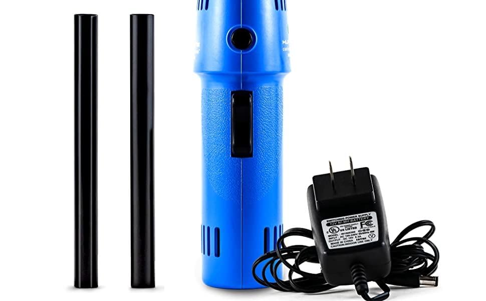 O2 Hurricane - Potente limpiador de aire comprimido inalámbrico de 200 MPH, mini ventilador eléctrico recargable para computadora, teclado, electrónica, limpieza de detalles de automóviles