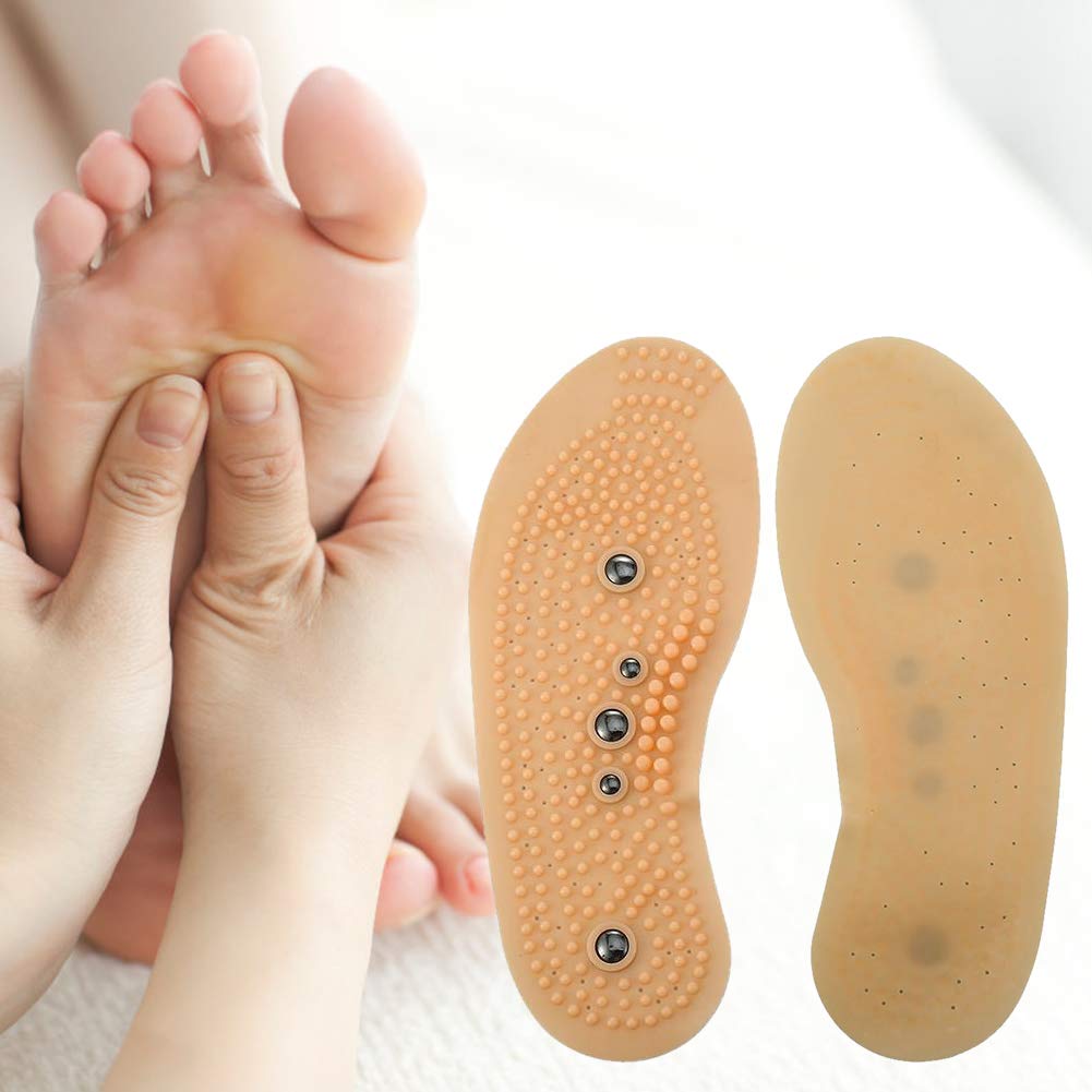 Plantillas Magnéticas Puntos de Acupuntura Transpirable para Zapatos Inserciones Ortopédicas para Hombres y Mujeres