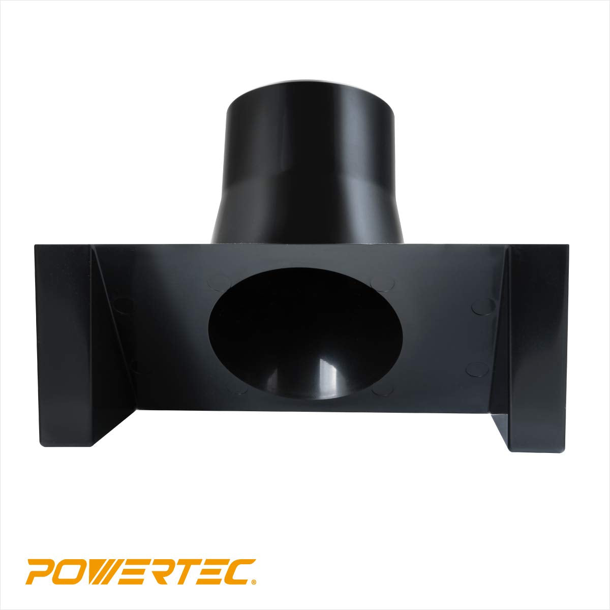 Puerto de Polvo POWERTEC 70288 para Mesa de Enrutador Manguera de Recogida de Polvo de 2-1/2 Pulgadas para Valla