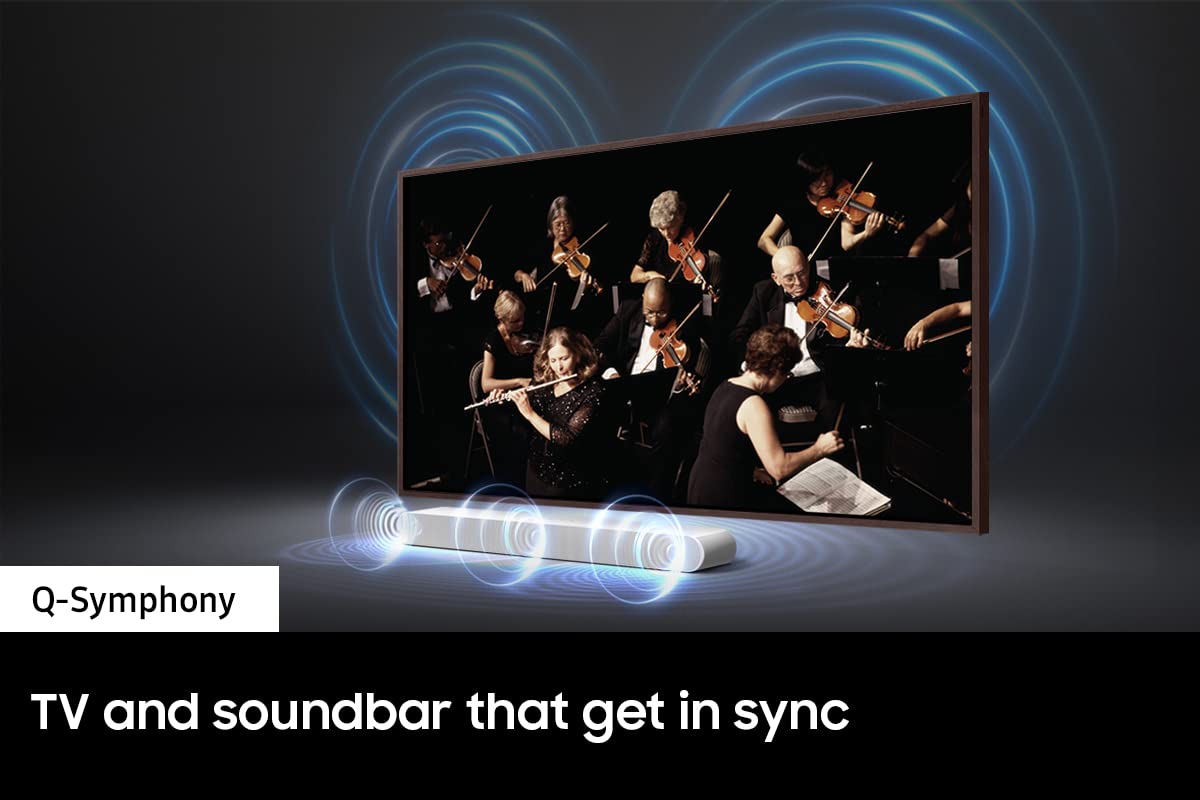 SAMSUNG HW-S60B Barra de Sonido de 3.1 Canales con Dolby Atmos, DTS Virtual:X Q Symphony, Sonido adaptativo, Modo de Juego, conexión Bluetooth, 2022