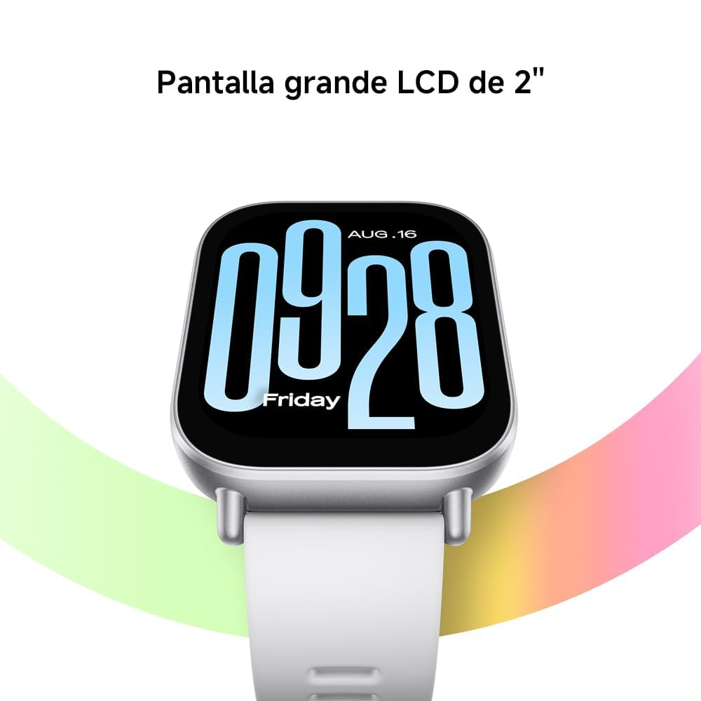 Reloj Inteligente Xiaomi Redmi 5 Active Plata Compatibilidad iOS y Android