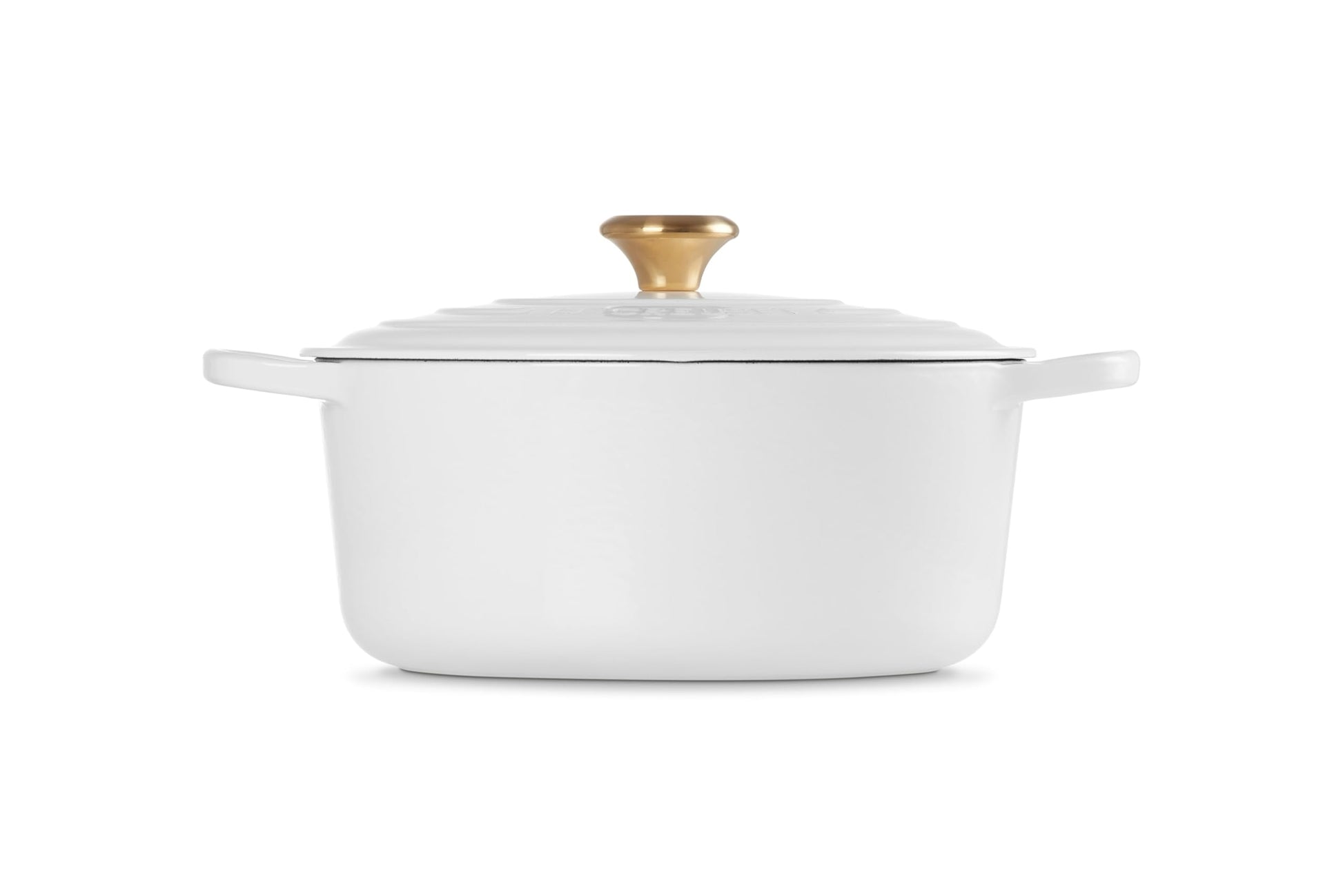 Le Creuset - Horno francés redondo de hierro fundido esmaltado, Blanco, 7.25 quart, 1