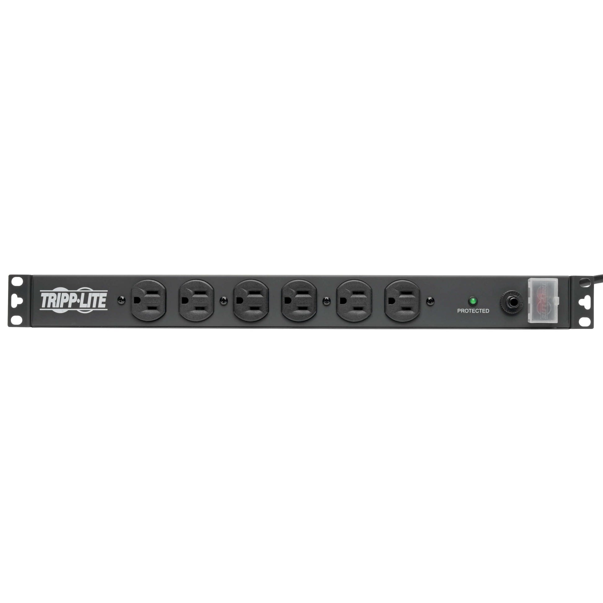 PDU de 14 Tomacorrientes Tripp Lite Negro con Supresor de Picos y Cable de 15ft para Rackmount de Nivel de Red