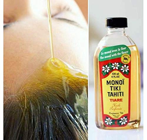 Monoi Tiare Tahiti Tiare Gardenia Coconut Oil (Pack of 2), Scented With Fresh Handpicked Tiare Flowers, 100% Made in Tahiti, 4 fl. oz.