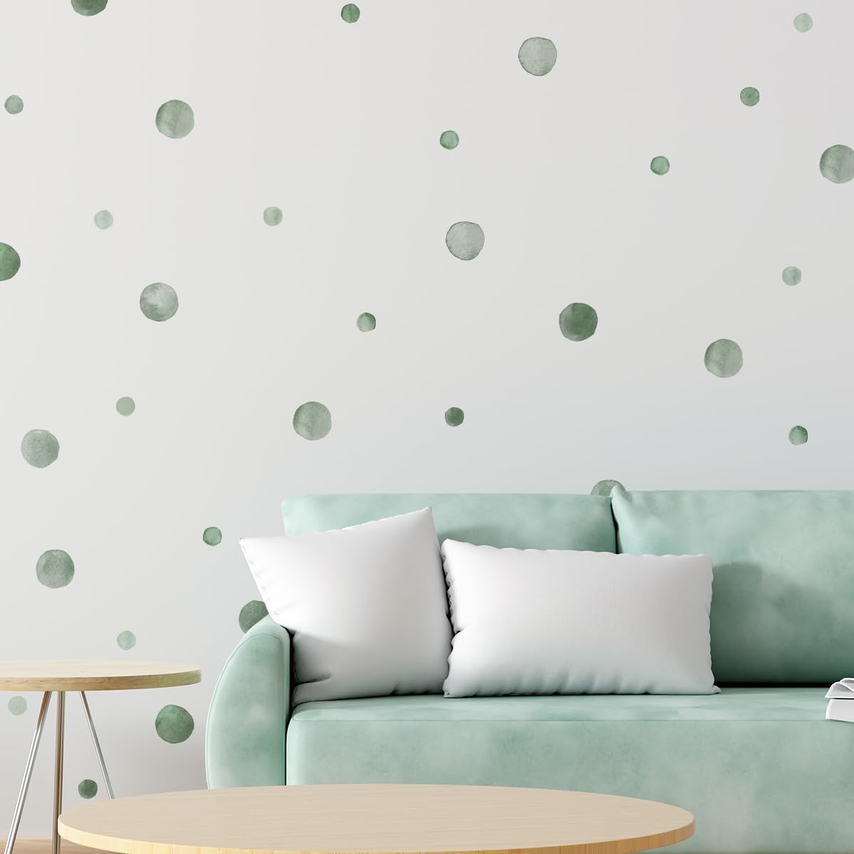 HJKlove 330 Calcomanías De Pared Con Puntos De Acuarela, Pegatinas De Pared De Lunares Bohemios Con Arcoíris Para Habitación De Niños, Decoración Multicolor